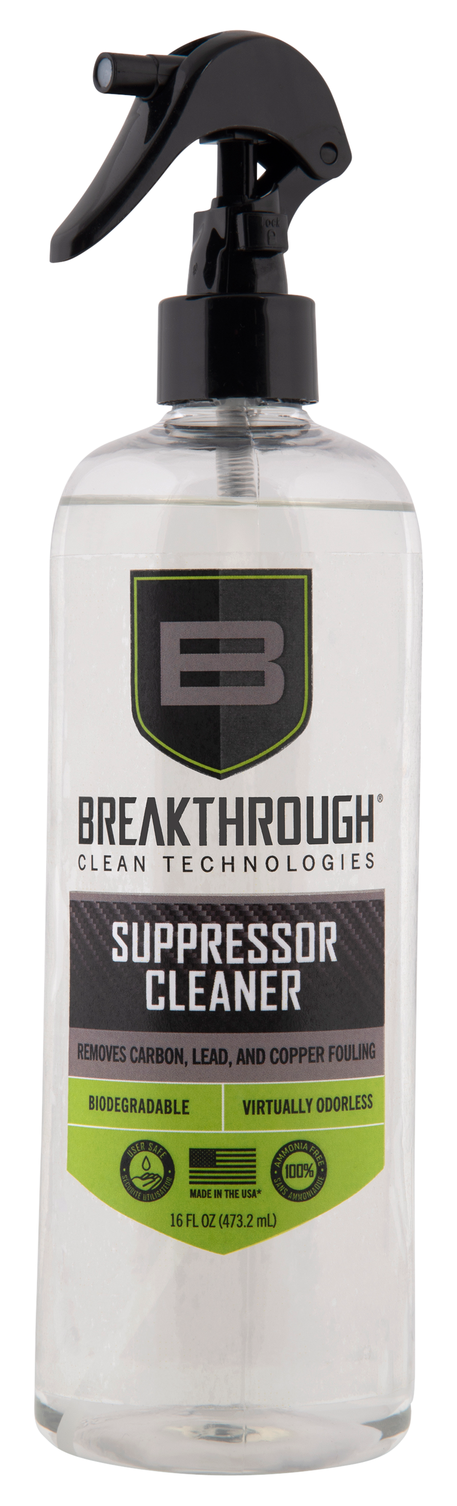 Breakthrough Clean BTSC-16OZ Suppressor Cleaner 16 oz - Water-Based Solvent