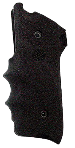 Hogue 82000 Rubber Pistol Grip Finger Grooves Black for Ruger Mark II/III