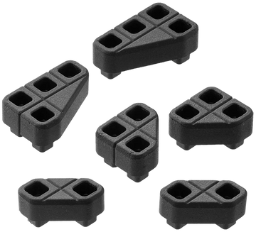 Magpul Industries DAKA Angled Block Kit Black Polypropylene - Fits DAKA GRID Organizer & Hard Cases