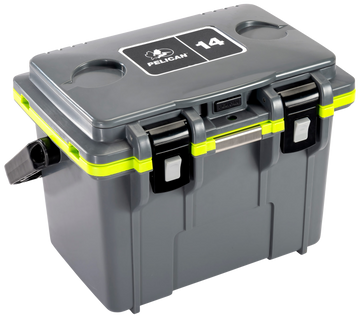 Pelican 14QT Elite Cooler 14 Quart Dark Gray/Green