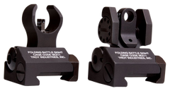 Troy Industries Micro BattleSight Set HK Front & Round Rear AR-15 - Black Hardcoat Anodized