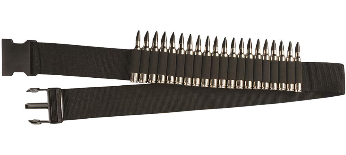 Hunters Specialties 00682 Rifle Shell Belt Black Nylon Webb 20-Rd Waist Mount