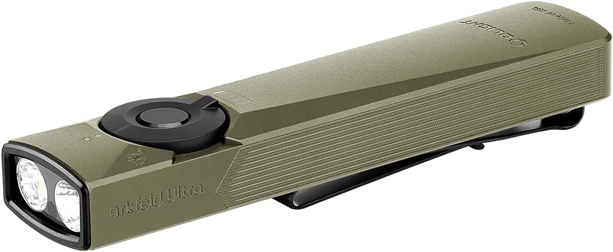 Olight Arkfeld Ultra EDC Flashlight 1400 Lumens White LED Olive Aluminum