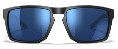 Wiley X Apex CAPTIVATE Polarized Blue Mirror Lens Gloss Black Frame Safety Glasses
