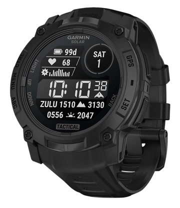 Garmin Instinct 3 Solar Tactical Edition 50mm GPS Smartwatch - Black