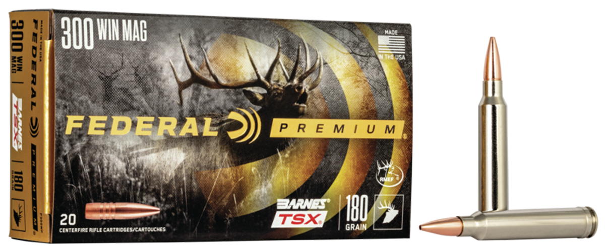 Federal Premium 300 Win Mag 180gr Barnes TSX 20rd - Box or Case