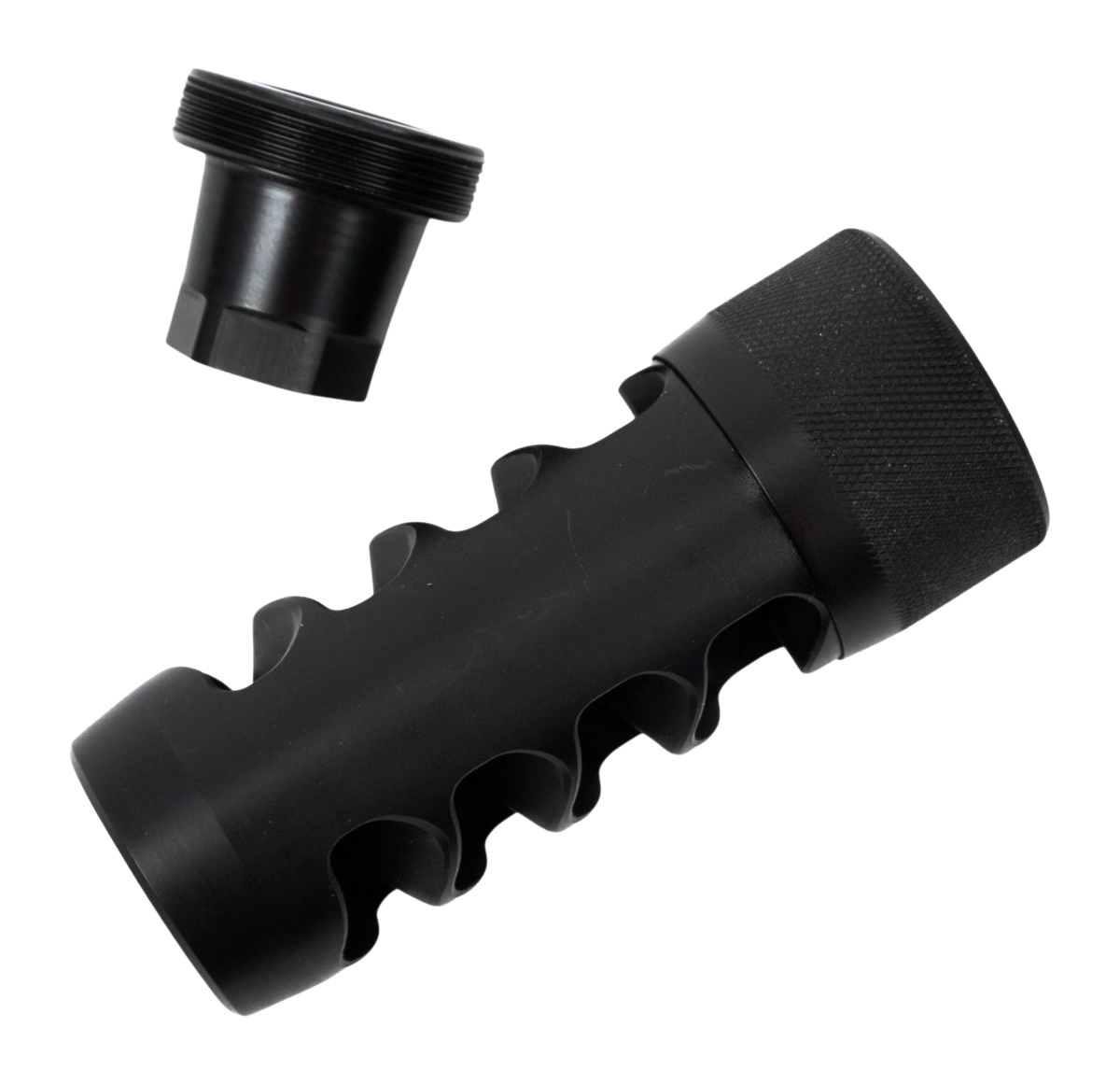 Area 419 Firearms Hellfire Match Self-Timing Muzzle Brake 30 Cal 5/8x24 Black Nitride