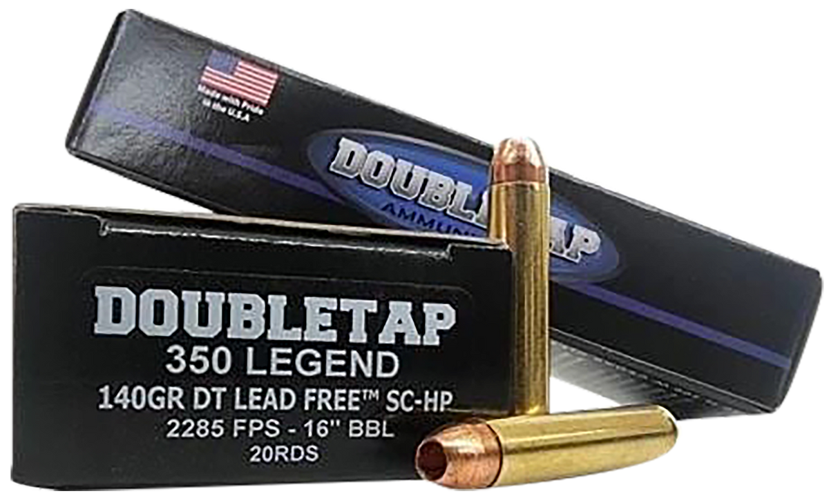 DoubleTap Ammunition 350 Legend 140gr DT Lead Free 20-Rd - Box or Case