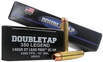 DoubleTap Ammunition 350 Legend 140gr DT Lead Free 20-Rd - Box or Case