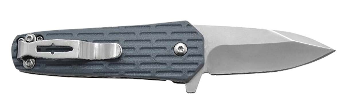 Camillus Wedge 2.25" Folding Spear Point 420 Stainless Steel Carbonitride Titanium Plain Edge Knife - Blue GFN Handle