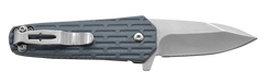 Camillus Wedge 2.25" Folding Spear Point 420 Stainless Steel Carbonitride Titanium Plain Edge Knife - Blue GFN Handle
