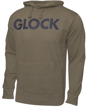 Glock Traditional Hoodie OD Green Long Sleeve Medium