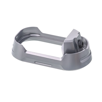 Tyrant CNC Magwell Fits Glock 19/23 Gen 3-4 Gray Aluminum - Black Screws