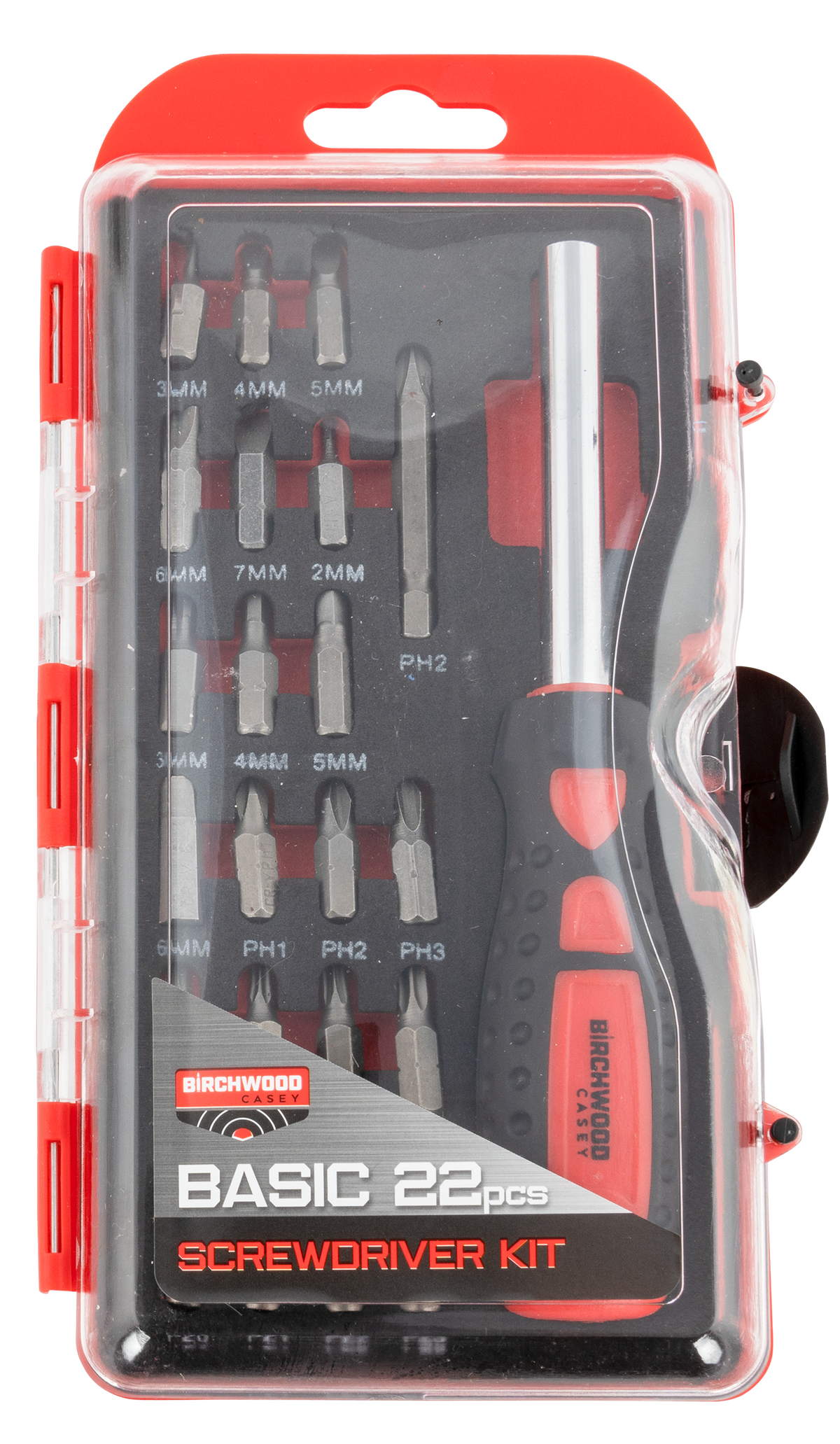 Birchwood Casey BSDS Basic Screwdriver Kit 22-Piece Slotted/Phillips/Torx/Hex