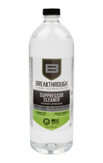 Breakthrough Clean Suppressor Cleaner 32 oz - Water-Based, Ammonia-Free