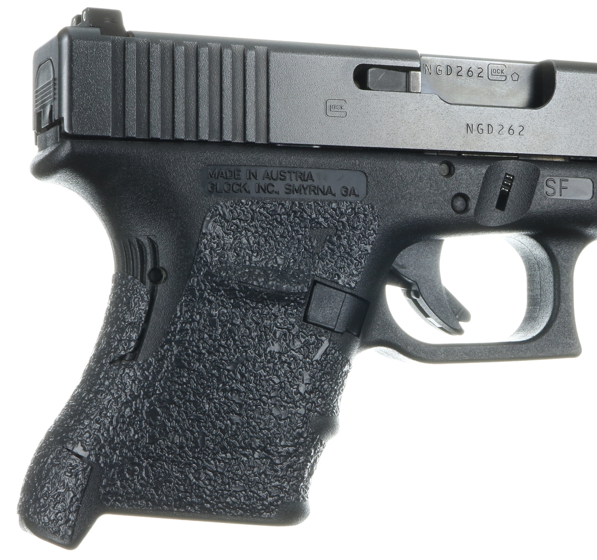 Talon Grips 107R Adhesive Grip for Glock 29SF/30SF/30S/36 Gen3 - Black Textured Rubber