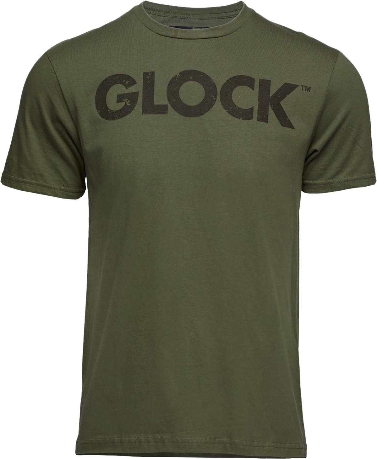 Glock Caliber Tee Military Green Ringspun Cotton T-Shirt - L