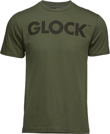 Glock Caliber Tee Military Green Ringspun Cotton T-Shirt - L