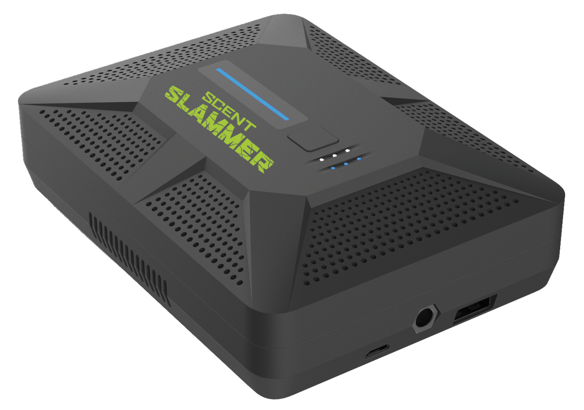 HME Scent Slammer 2-in-1 Ozone Hybrid Odor Eliminator - 320 sq ft, Black