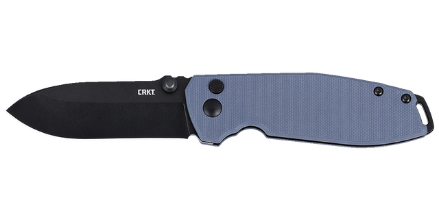 Columbia River Squid XM 2.95" Folding Drop Point Plain D2 Black Oxide Gray G10