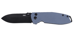 Columbia River Squid XM 2.95" Folding Drop Point Plain D2 Black Oxide Gray G10