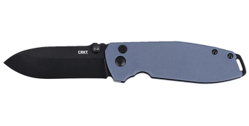 Columbia River Squid XM 2.95" Folding Drop Point Plain D2 Black Oxide Gray G10