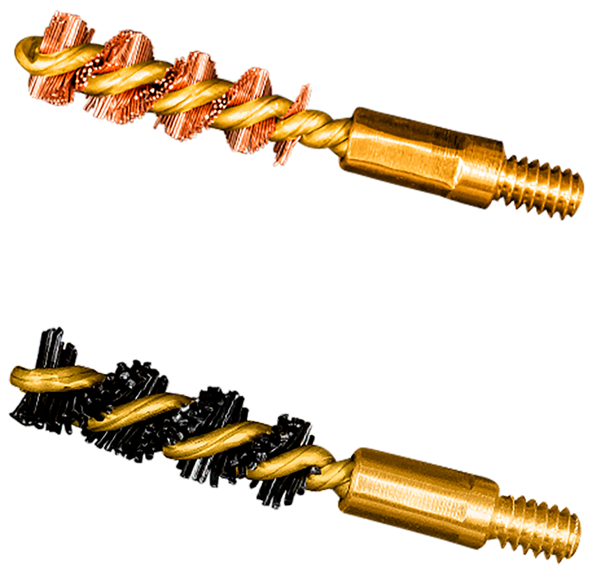 Otis FG317NB Bore Brush Set 17 HMR / .177 Cal / 17 WSM 5-40 Thread Bronze/Nylon Bristles 2-Pack