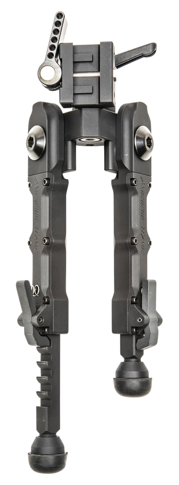 Accu-Tac BR-4 G2 Bipod 5.5"-8.25" Picatinny Rubber Feet Black Hardcoat Anodized 6061-T6 Aluminum