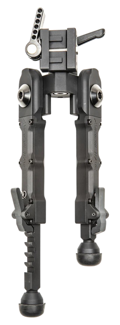 Accu-Tac BR-4 G2 Bipod 5.5"-8.25" Picatinny Rubber Feet Black Hardcoat Anodized 6061-T6 Aluminum