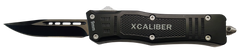 Xcaliber Knife Company 9mm Small 2.75" OTF Drop Point Black 440C SS - 3.91" Steel Handle