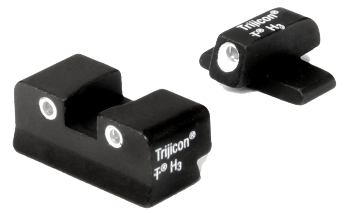 Trijicon Bright & Tough Night Sights 3-Dot Green Tritium White Outline - Springfield XD/XD-M/XD-S
