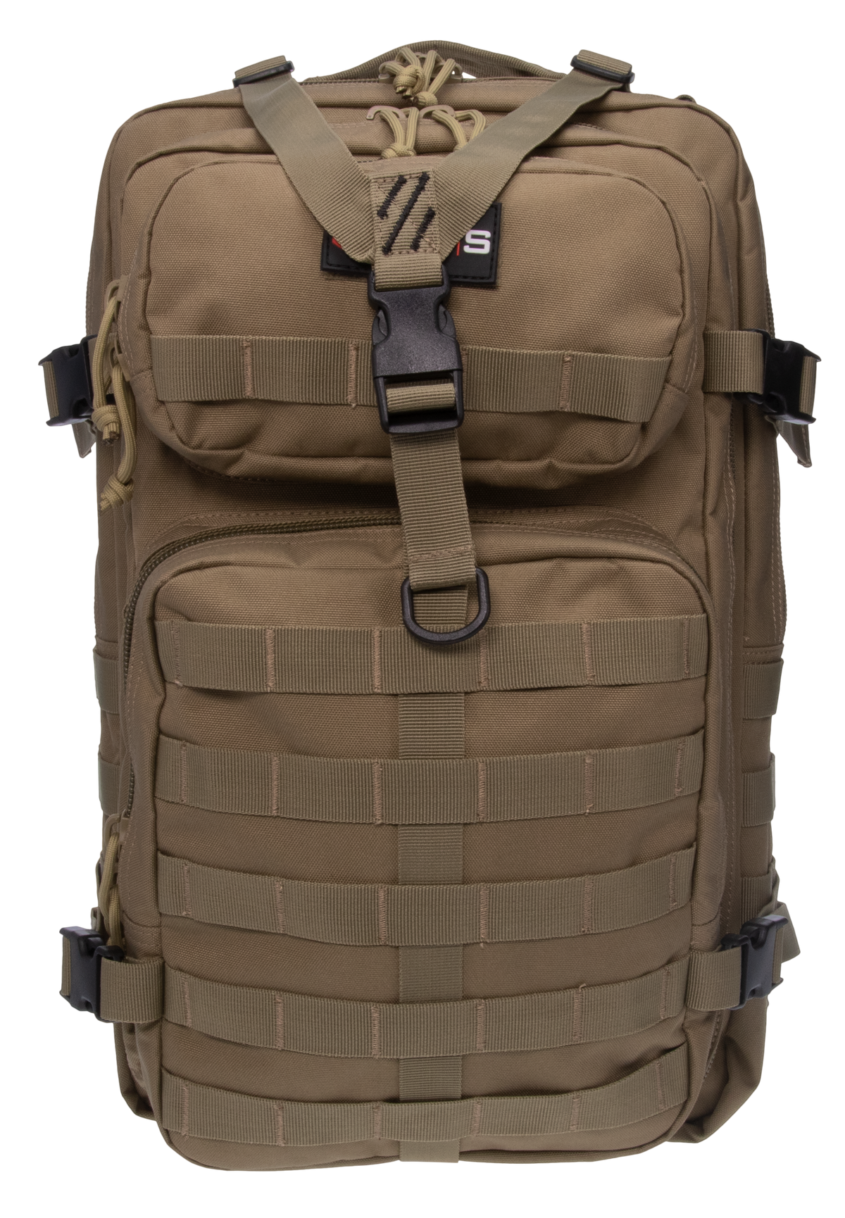 G Outdoors GPS Tactical Bugout Laptop Backpack 600D Polyester Tan - Holds 2 Handguns