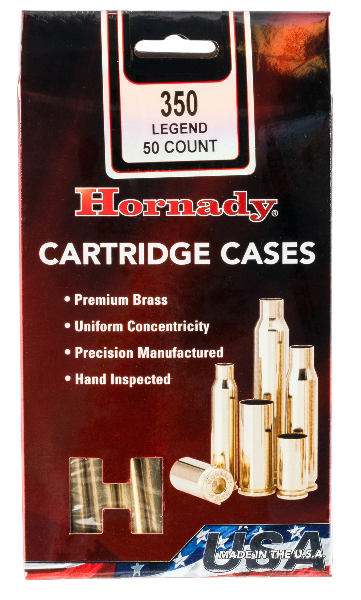 Hornady Unprimed Cases 350 Legend Rifle Brass - 50/Box