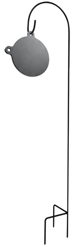 Champion Targets 44100 Shepard's Hook Holder Black Standing Steel Target Stand for Center Mass AR500 Targets