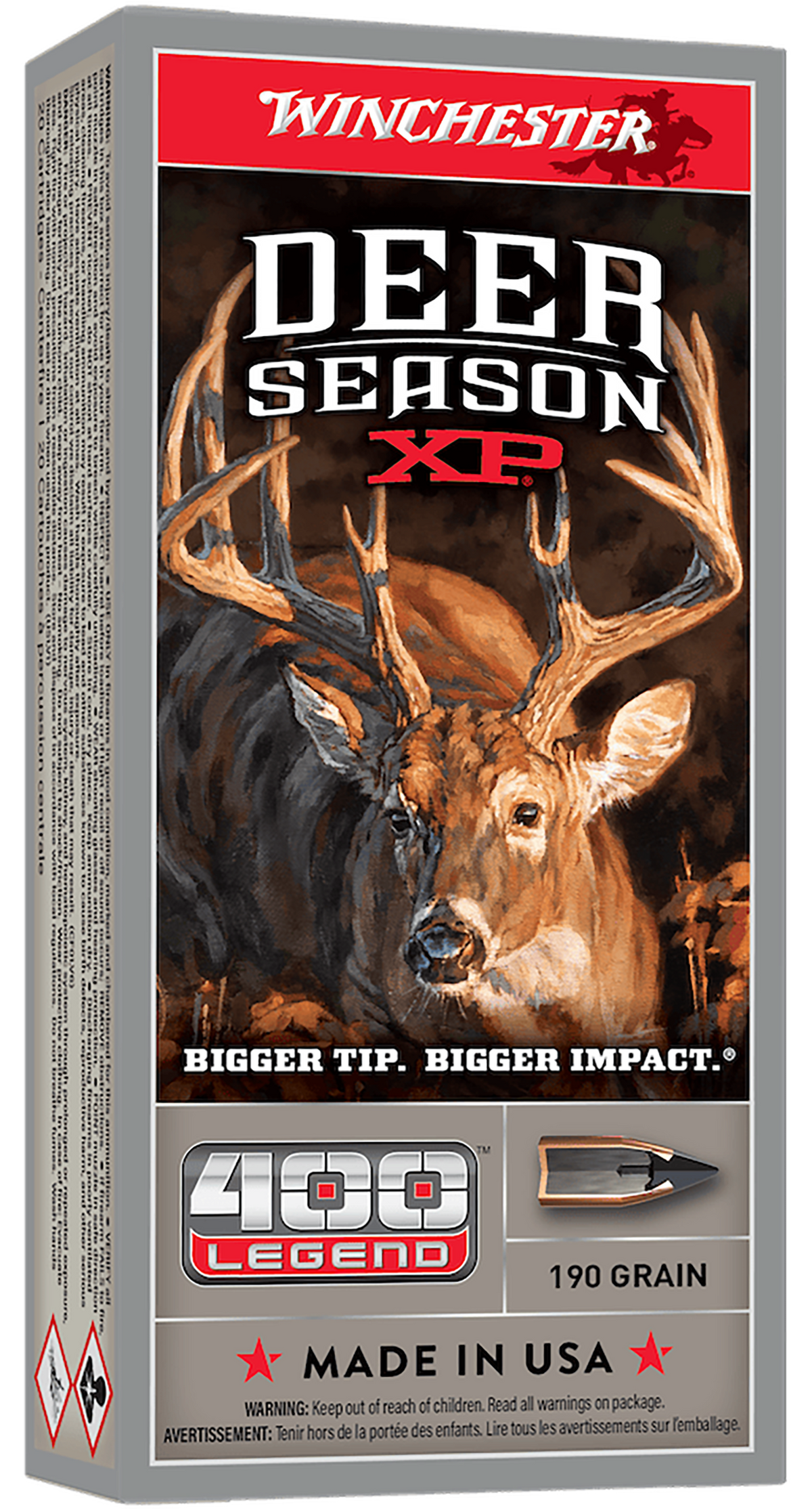 Winchester Ammo Deer Season XP 400 Legend 190gr Extreme Point 20 Rd - Box or Case