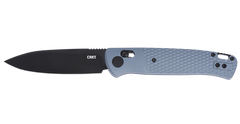 Columbia River Counterpart 3.38" Folding Drop Point Plain Black Oxide 12C27 SS Gray GRN Knife