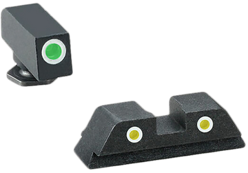 Ameriglo GL115 Classic Tritium Sight Set for Glock Gen 1-4 / Gen 5 - Green Front / Yellow Rear