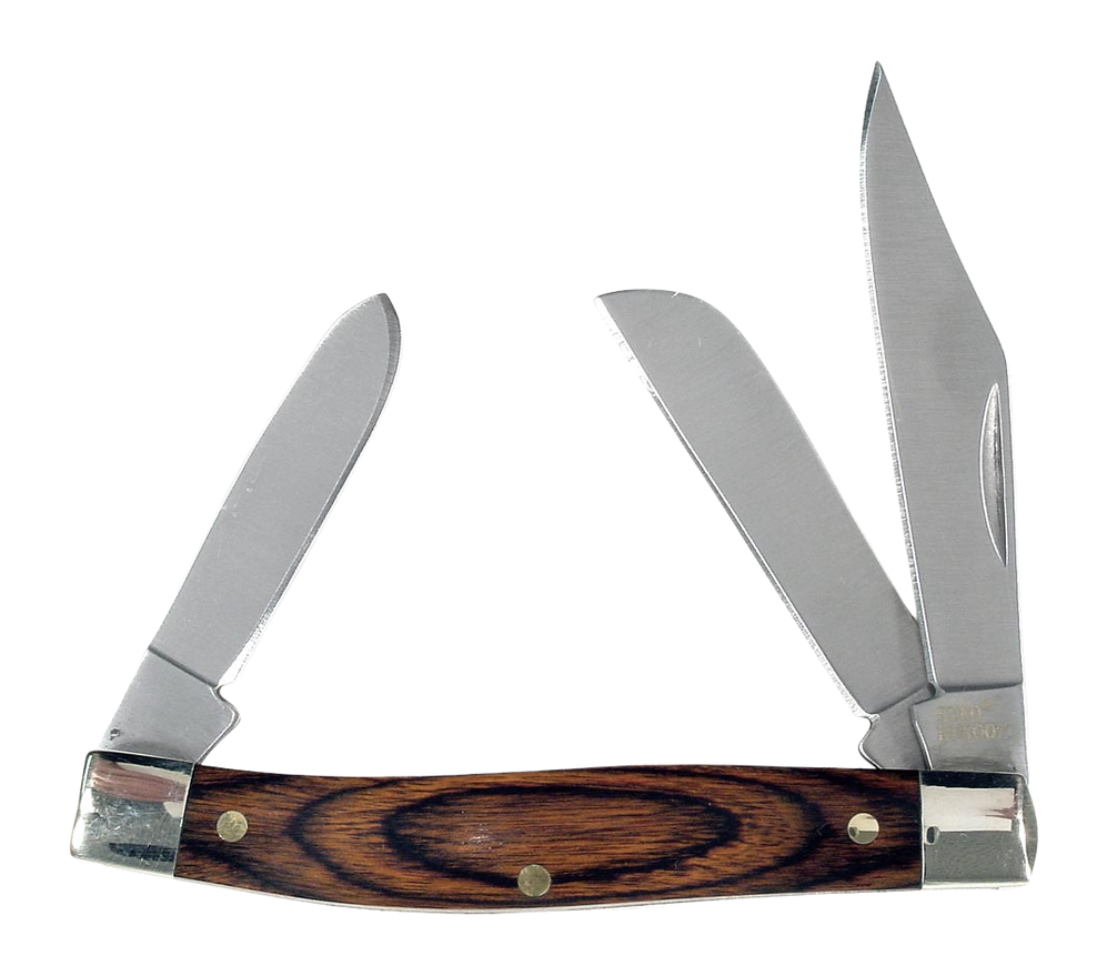 Rynoblade Knives RUKO RUK0071 440A 3-5/16" Pakawood Folding Knife
