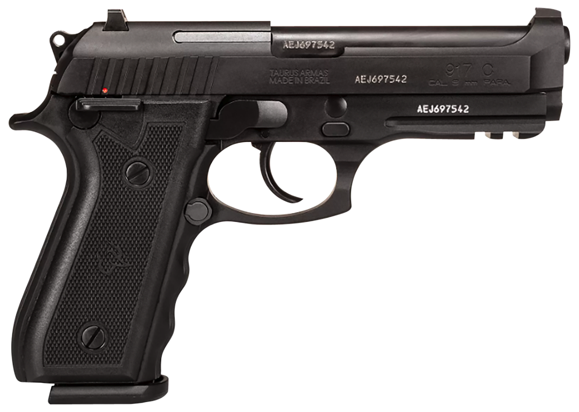 Taurus 917C Full Size 9mm Luger 4.30" 18+1 DA/SA Semi-Auto Pistol - Matte Black