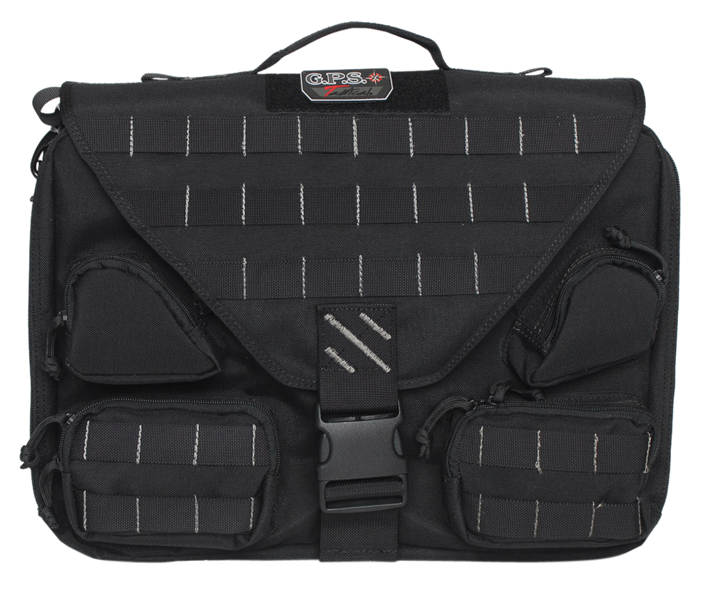 G*Outdoors T1350BCB Tactical Brief Case Black 1000D Polyester 1 Handgun
