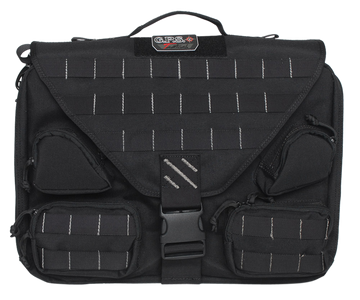 G*Outdoors T1350BCB Tactical Brief Case Black 1000D Polyester 1 Handgun