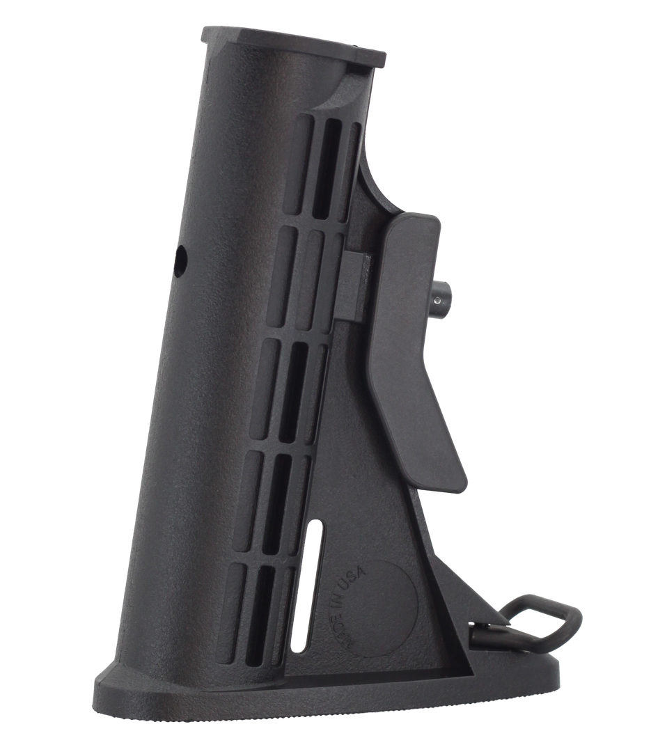 JE Machine Tech PS-ST2B AR-15 Mil-Spec 6-Position Adjustable Carbine Buttstock - Black