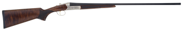 TriStar 38128 Bristol SxS 28 Gauge 28" 2.75" 2rd Blued Side By Side Shotgun - Nickel Engraved Receiver w/24K Gold Inlay