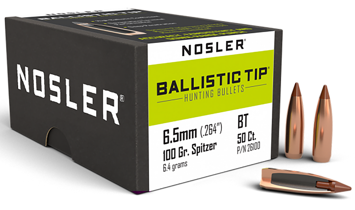 Nosler Ballistic Tip Hunting 6.5 Creedmoor 100gr Spitzer - 50/Box