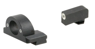 AmeriGlo GL5125 Ghost Ring Sight Set for Glock Gen 5-6 9mm/.40 - Green Tritium White Outline Front / Green Tritium Rear