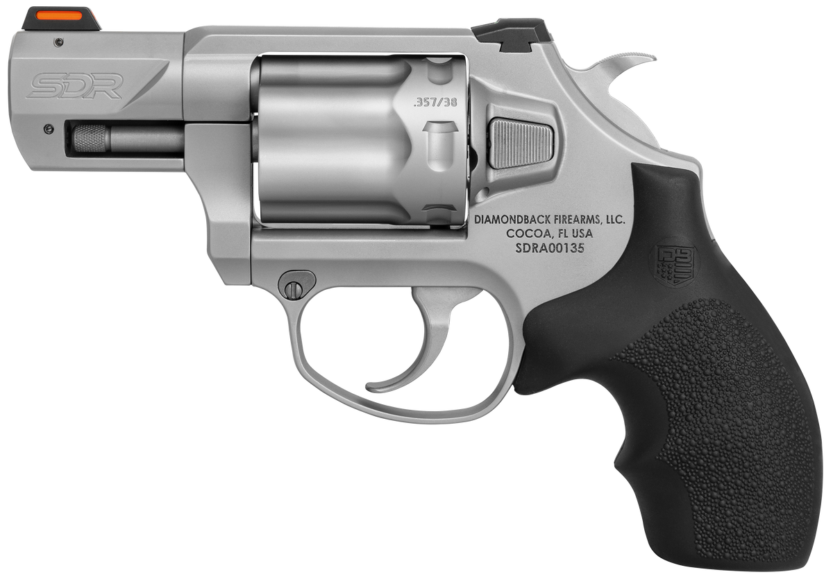Diamondback SDR 357 Mag / 38 Special +P 2" 6-Shot DA/SA Revolver - Glass Bead Stainless