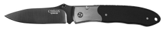 Camillus Pristine 3" Folding Drop Point VG-10 Carbonitride Titanium Plain Edge Knife - Black/Silver G10/SS Handle