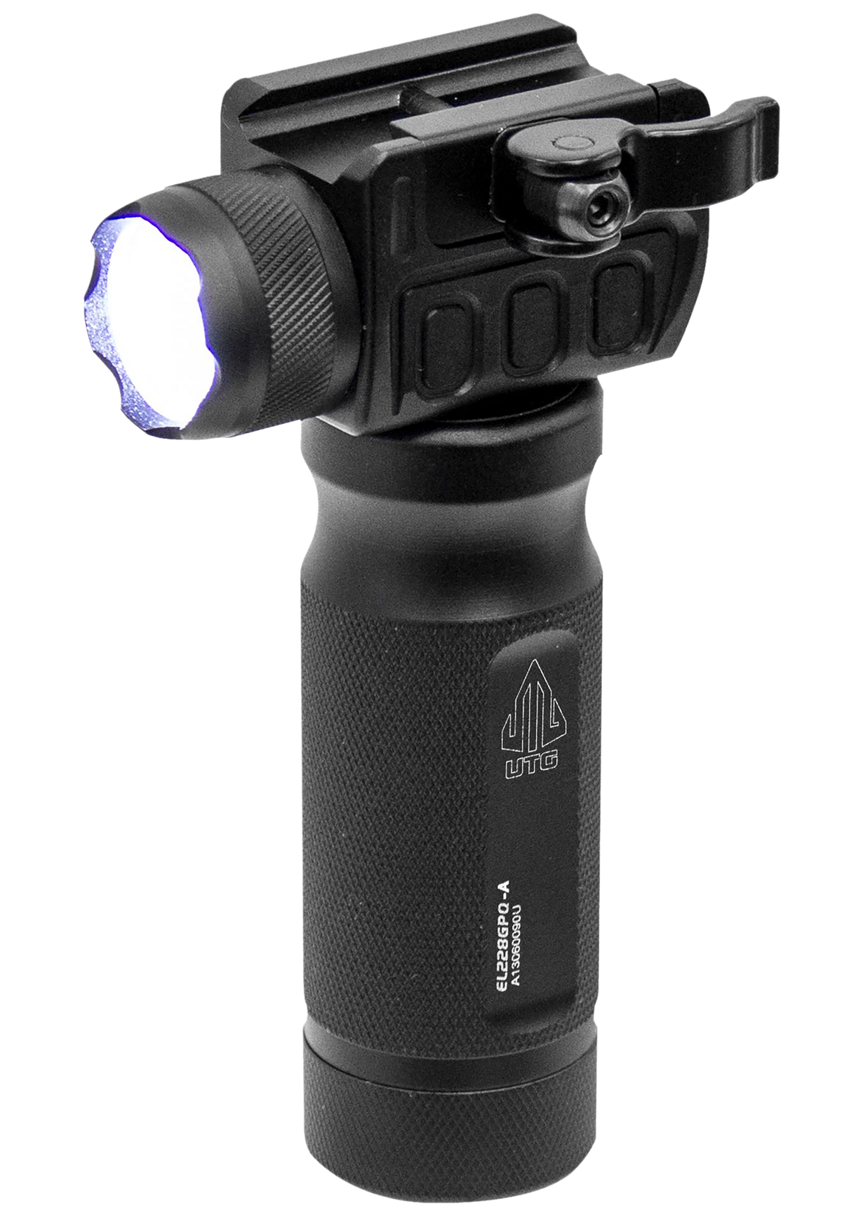 Leapers UTG MNT-EL228GPQ-A Quick Detach Grip Light 400 Lumens Matte Black Aluminum