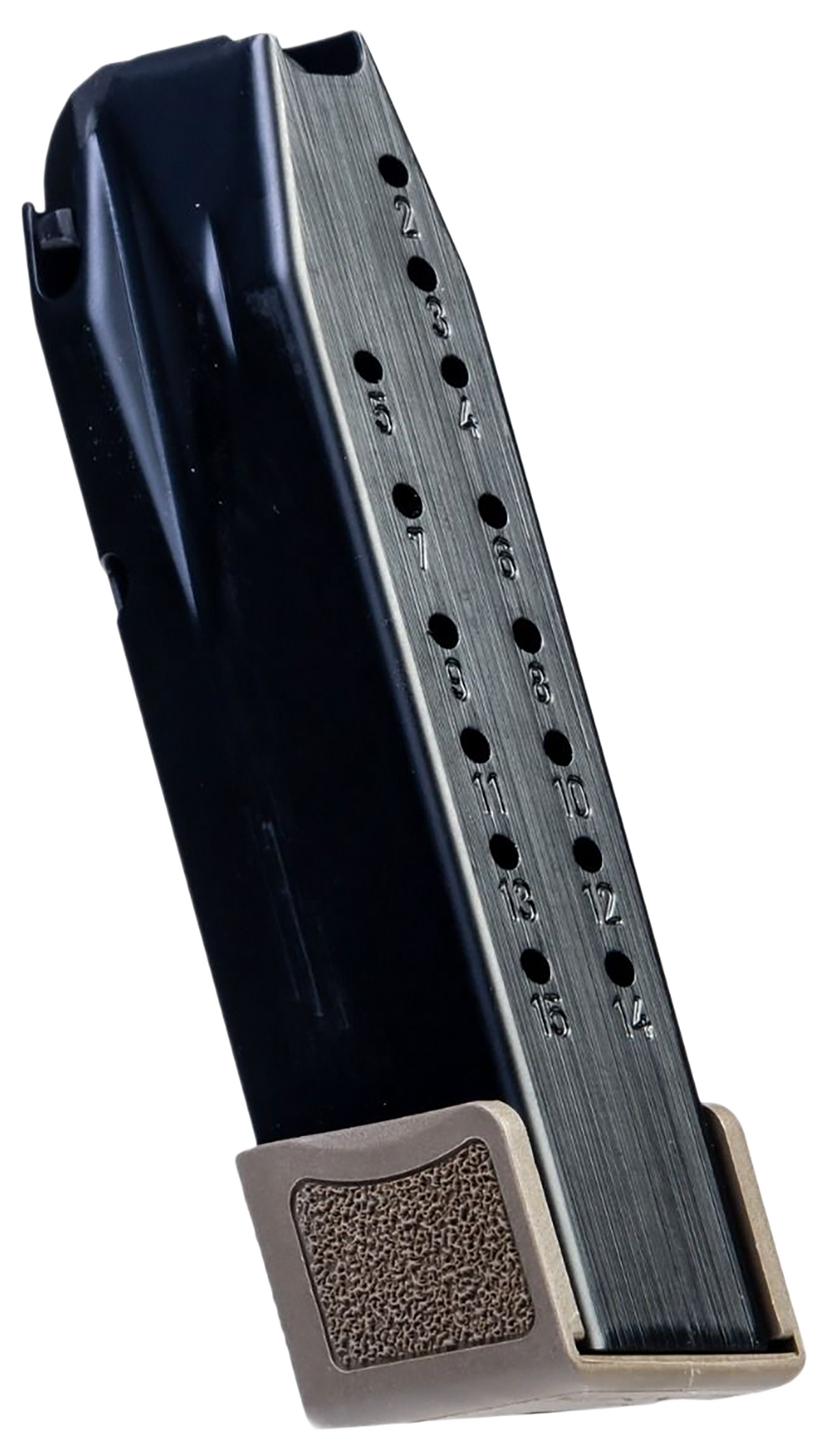 Canik MC9 9mm Luger 15-Rd Flat Dark Earth Steel Magazine with Grip Extension