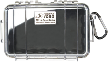 Pelican 1050 Micro Case Black/Clear Polycarbonate 7.99" IP67 Watertight